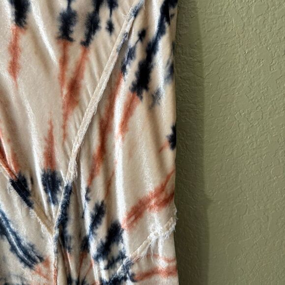 Free People Serious Swagger Tie Dye Velvet Maxi Firework Skirt Size Small Medium - Picture 3 of 4